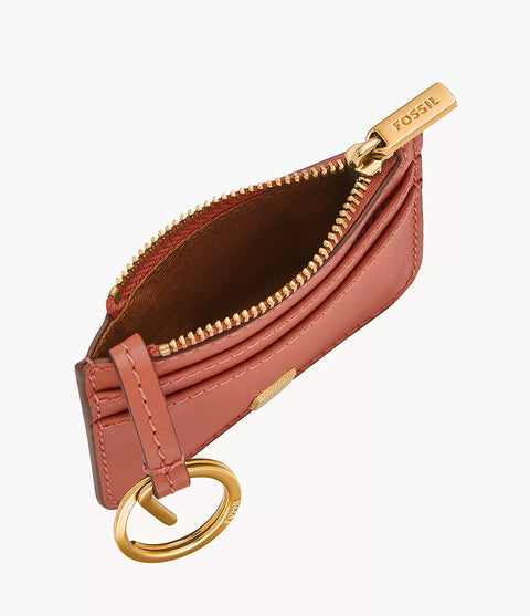 Fossil Women's Blush Lennox Zip Card Case | Fossil In Lebanon