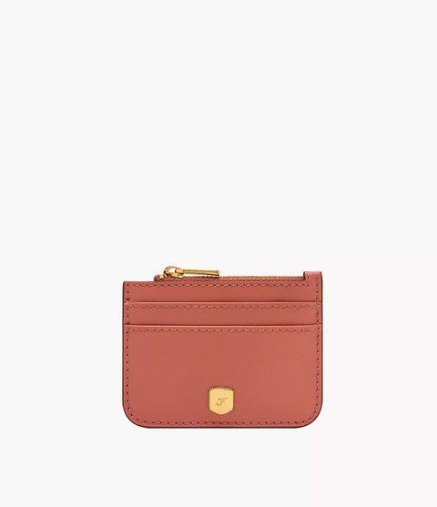Fossil Women's Blush Lennox Zip Card Case | Fossil In Lebanon