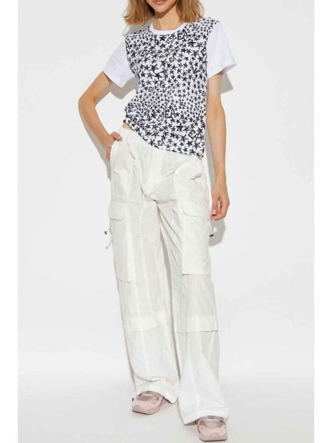 Emporio Armani Women's White Logo Cotton T-shirt | Emporio Armani in Lebanon