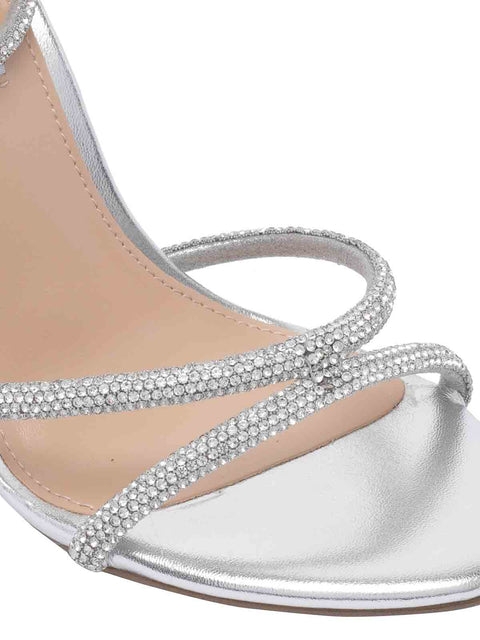 Steve Madden Women's Silver Bryanna Pump Heeled Sandal | Steve Madden In Lebanon