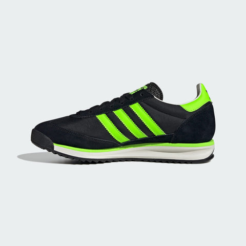 Adidas Men's Black/Solar Green SL 72 RS Sneakers | Adidas In Lebanon