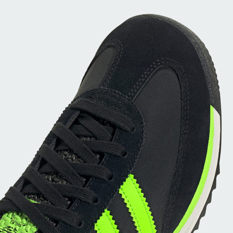 Adidas Men's Black/Solar Green SL 72 RS Sneakers | Adidas In Lebanon
