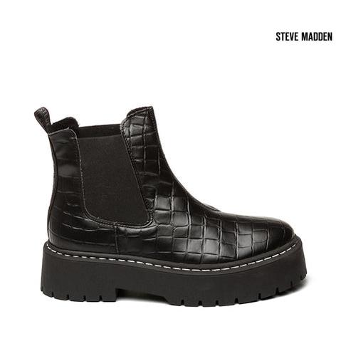 Steve Madden Women's Black Veerly Croco Synthetic Ankle Boots |Steve Madden in Lebanon