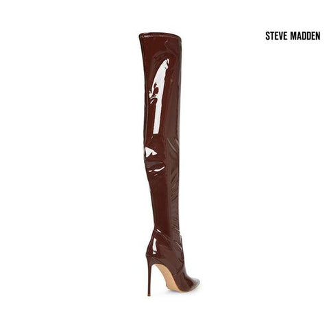 Steve Madden Women's Burgundy Vava Heeled Knee Boots |Steve Madden in Lebanon