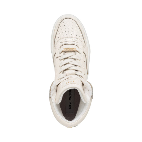 Steve Madden Women's Beige Leather Danoi Sneakers |Steve Madden In Lebanon