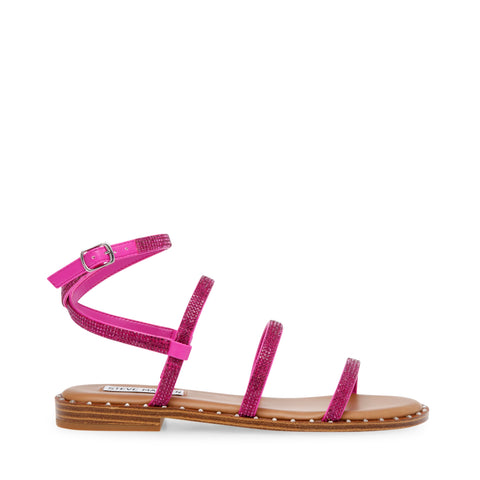 Steve Madden Women's Magenta Transport-R Rhinestone Sandals |Steve Madden In Lebanon