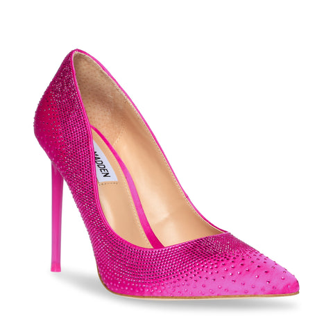 Steve Madden Women's Pump Magenta Satin Valorous Heels | Steve Madden In Lebanon