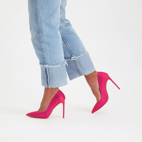 Steve Madden Women's Pump Magenta Satin Valorous Heels | Steve Madden In Lebanon