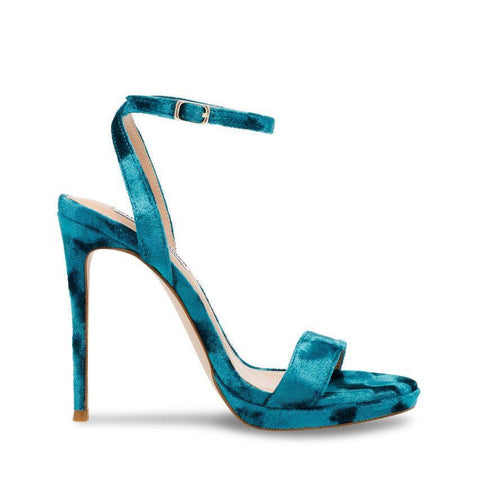 Steve Madden Women's Teal Velvet Sandals | Steve Madden In Lebanon
