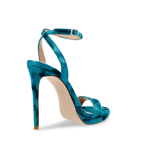 Steve Madden Women's Teal Velvet Sandals | Steve Madden In Lebanon