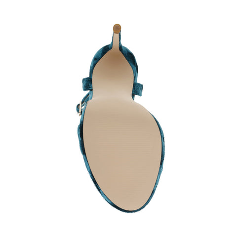 Steve Madden Women's Teal Velvet Sandals | Steve Madden In Lebanon