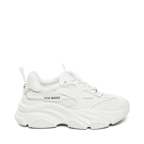 Steve Madden Women's White Leather Otto Sneakers |Steve Madden In Lebanon