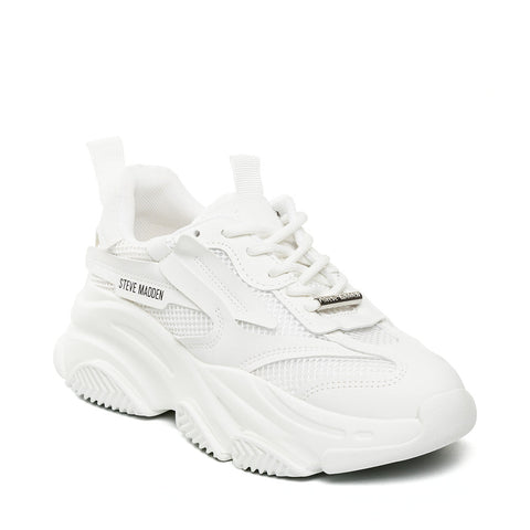 Steve Madden Women's White Leather Otto Sneakers |Steve Madden In Lebanon