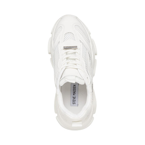 Steve Madden Women's White Leather Otto Sneakers |Steve Madden In Lebanon