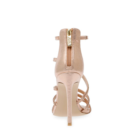 Steve Madden Women's Rose Gold Rhinestone Caviar Heeled Sandal |Steve Madden In Lebanon