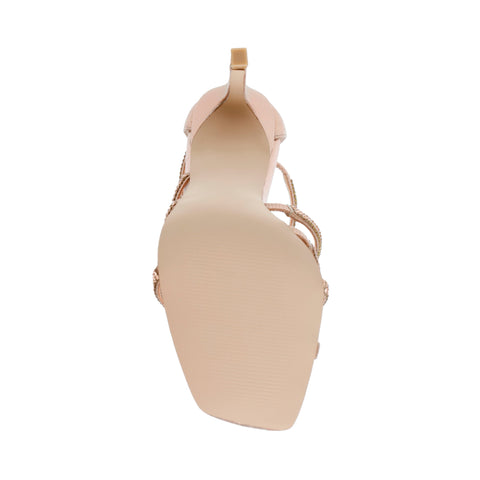 Steve Madden Women's Rose Gold Rhinestone Caviar Heeled Sandal |Steve Madden In Lebanon