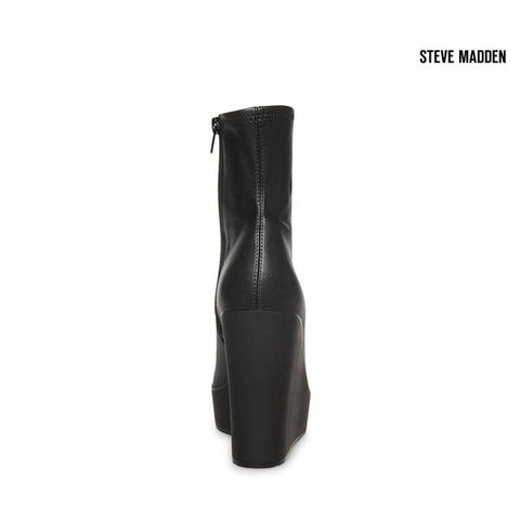 Steve Madden Women's Black Jassy Synthetic Heeled Ankle Boots  |Steve Madden in Lebanon