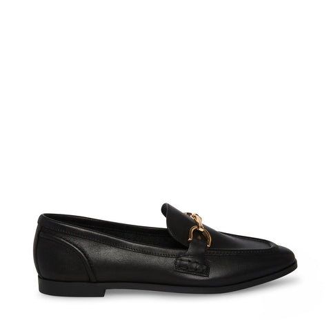 Steve Madden Women's Black Leather Carrine Loafers | Steve Madden In Lebanon