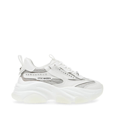 Steve Madden Women's White Possesionr Sneakers | Steve Madden In Lebanon