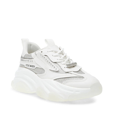 Steve Madden Women's White Possesionr Sneakers | Steve Madden In Lebanon