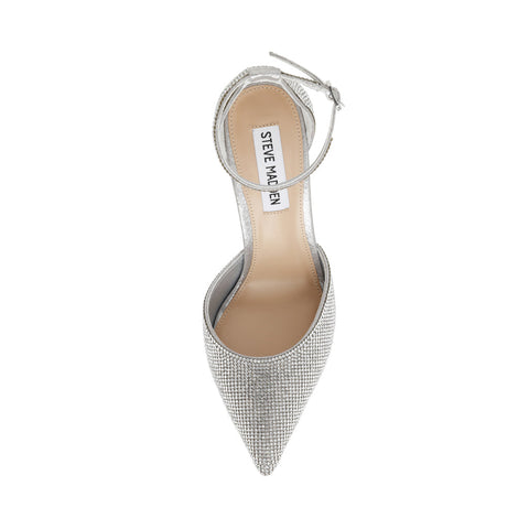 Steve Madden Women's Silver Valid-R Pump Rhinestone Heels | Steve Madden In Lebanon