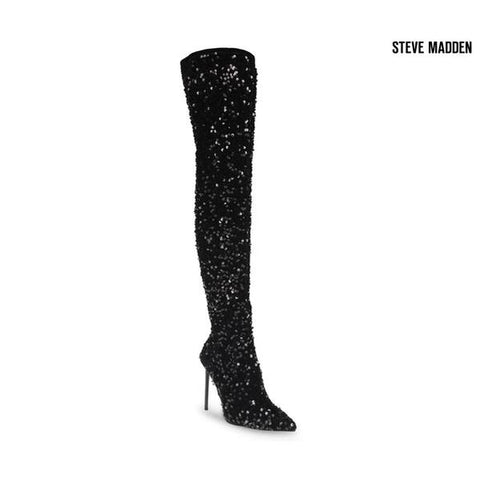 Steve Madden Women's Black Vivan Sequins Boots |Steve Madden in Lebanon