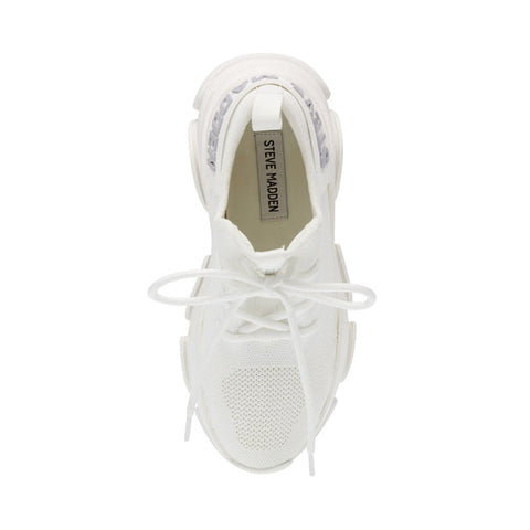 Steve Madden Women's White Protege-E Sneaker | Steve Madden In Lebanon