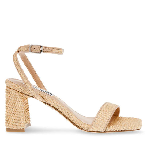 Steve Madden Women's Beige Luxe Raffia Sandals | Steve Madden In Lebanon
