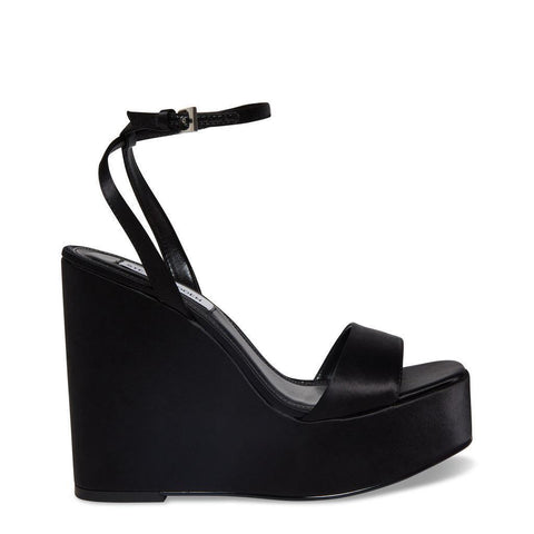 Steve Madden Women's Black Satin Cecee Heels |Steve Madden In Lebanon