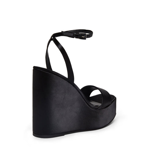 Steve Madden Women's Black Satin Cecee Heels |Steve Madden In Lebanon