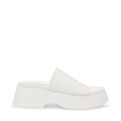 Steve Madden Women's White Throw Back Slipper | Steve Madden In Lebanon
