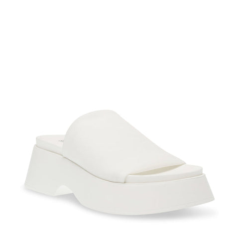 Steve Madden Women's White Throw Back Slipper | Steve Madden In Lebanon