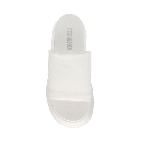 Steve Madden Women's White Throw Back Slipper | Steve Madden In Lebanon