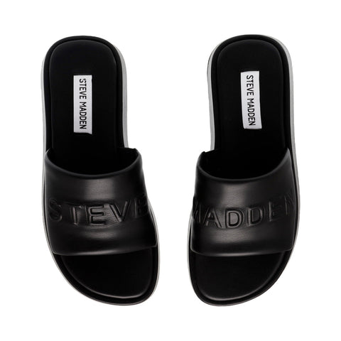 Steve Madden Women's Black Synthetic Bewild Slipper|Steve Madden In Lebanon