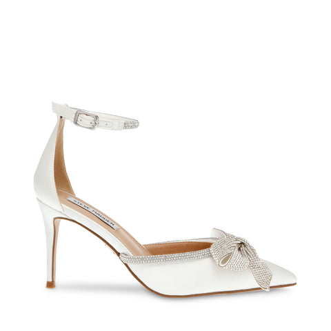 Steve Madden Women's White Satin Lumiere Heels |Steve Madden In Lebanon