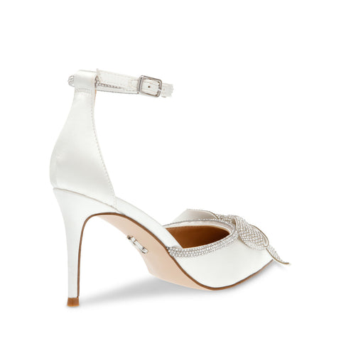 Steve Madden Women's White Satin Lumiere Heels |Steve Madden In Lebanon