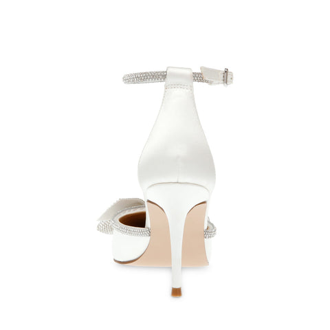 Steve Madden Women's White Satin Lumiere Heels |Steve Madden In Lebanon