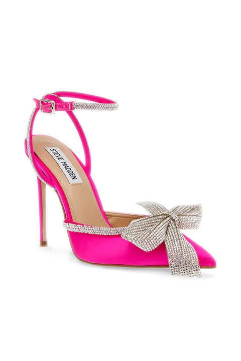 Steve Madden Women's Fuchsia Satin Vamonos Heels |Steve Madden In Lebanon