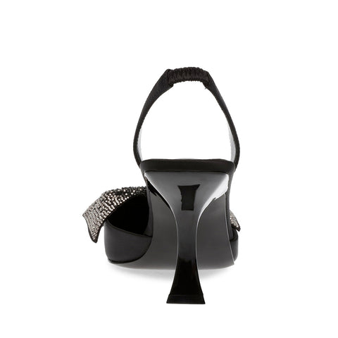 Steve Madden Women's Black Satin Niteowl Sandals | Steve Madden In Lebanon