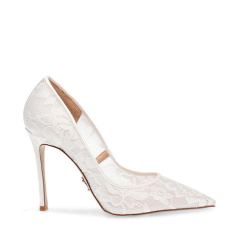Steve Madden Women's White Lace Evelyn-L Heels |Steve Madden In Lebanon