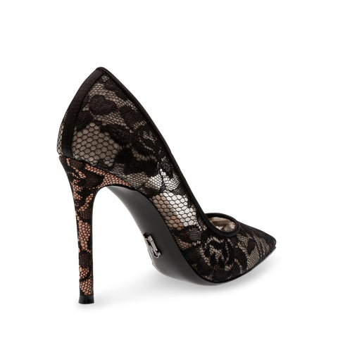 Steve Madden Women's Black Lace Evelyn-L Heels |Steve Madden In Lebanon