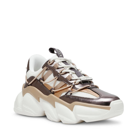 Steve Madden Women's White/Silver Blush Spectator Sneakers | Steve Madden In Lebanon