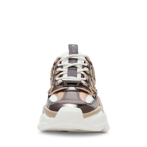 Steve Madden Women's White/Silver Blush Spectator Sneakers | Steve Madden In Lebanon