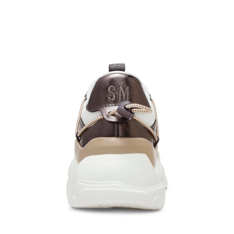 Steve Madden Women's White/Silver Blush Spectator Sneakers | Steve Madden In Lebanon