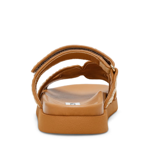 Steve Madden Women's Beige Missile Nat Raffia Sandal | Steve Madden In Lebanon