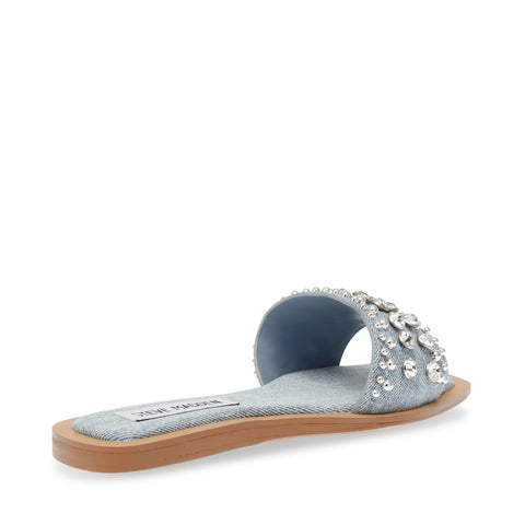 Steve Madden Women's Blue Denim Olympian Slipper | Steve Madden In Lebanon