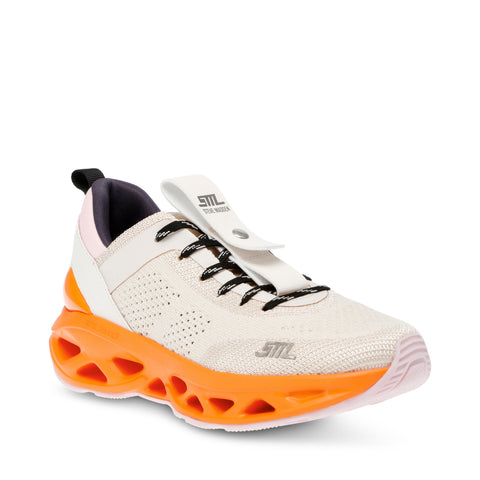Steve Madden Women's Beige & Orange Surge 1 Sneakers|Steve Madden In Lebanon