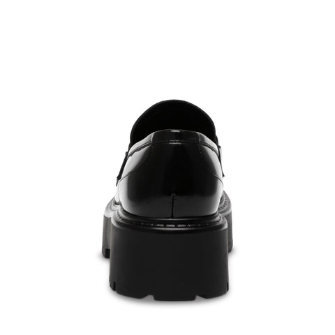 Steve Madden Women's Black Leather Occupy Loafers | Steve Madden In Lebanon