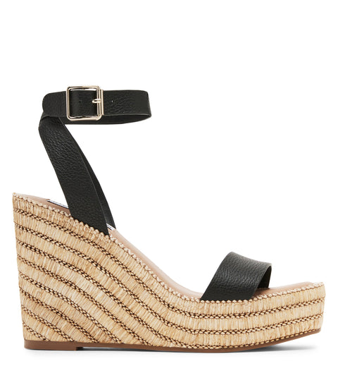 Steve Madden Women's Black Leather Cassie Sandals | Steve Madden In Lebanon