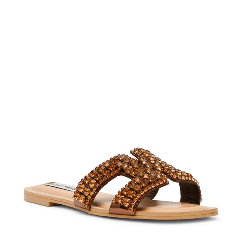 Steve Madden Women’s Bronze Embellished Cut-Out Slide Sandals | Steve Madden in Lebanon